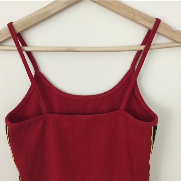 FOREVER 21 Red Side Striped Flag Bodysuit - Picture 8 of 11